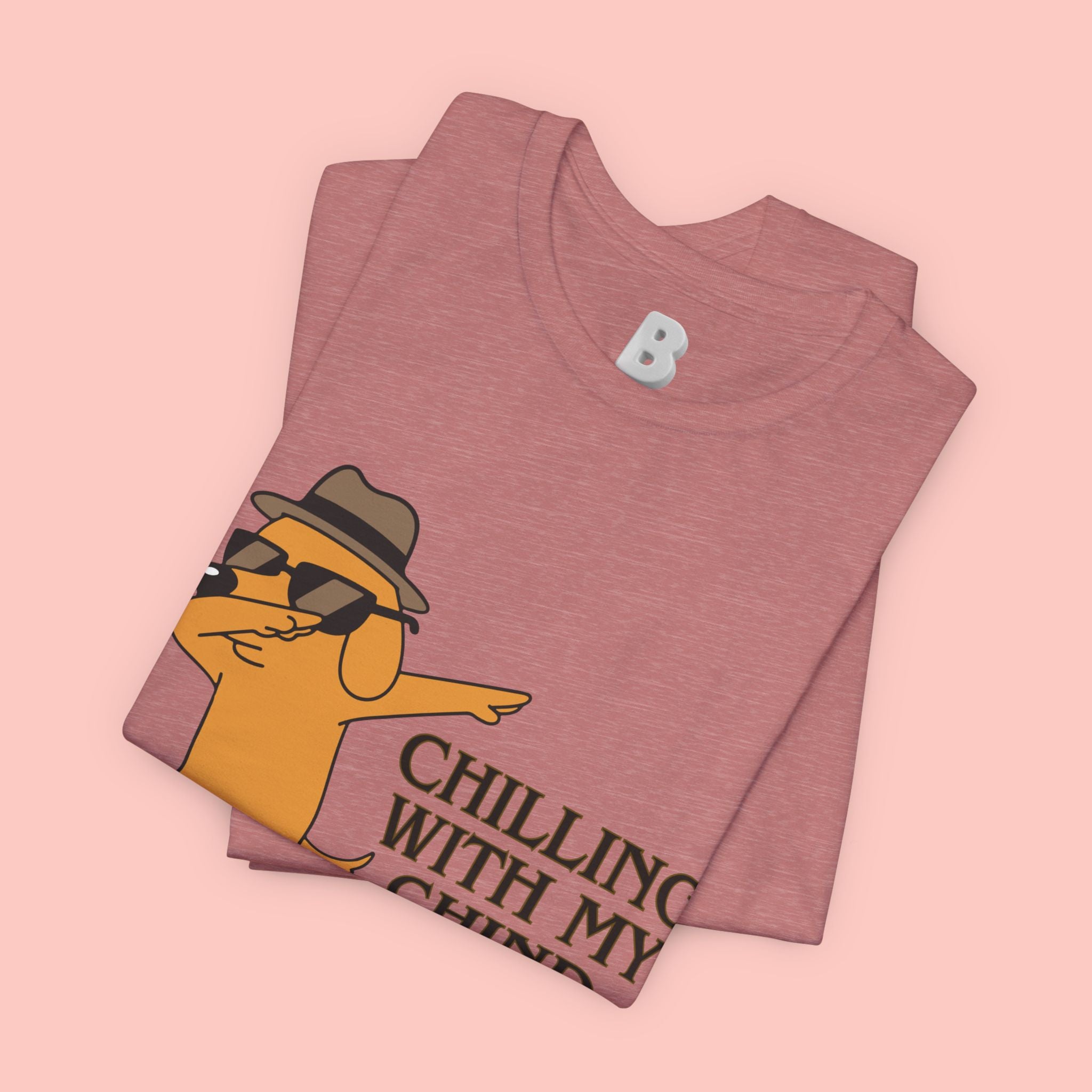 Chilling With My Chind T-Shirt — Funny Dabbing Cat Graphic Tee
