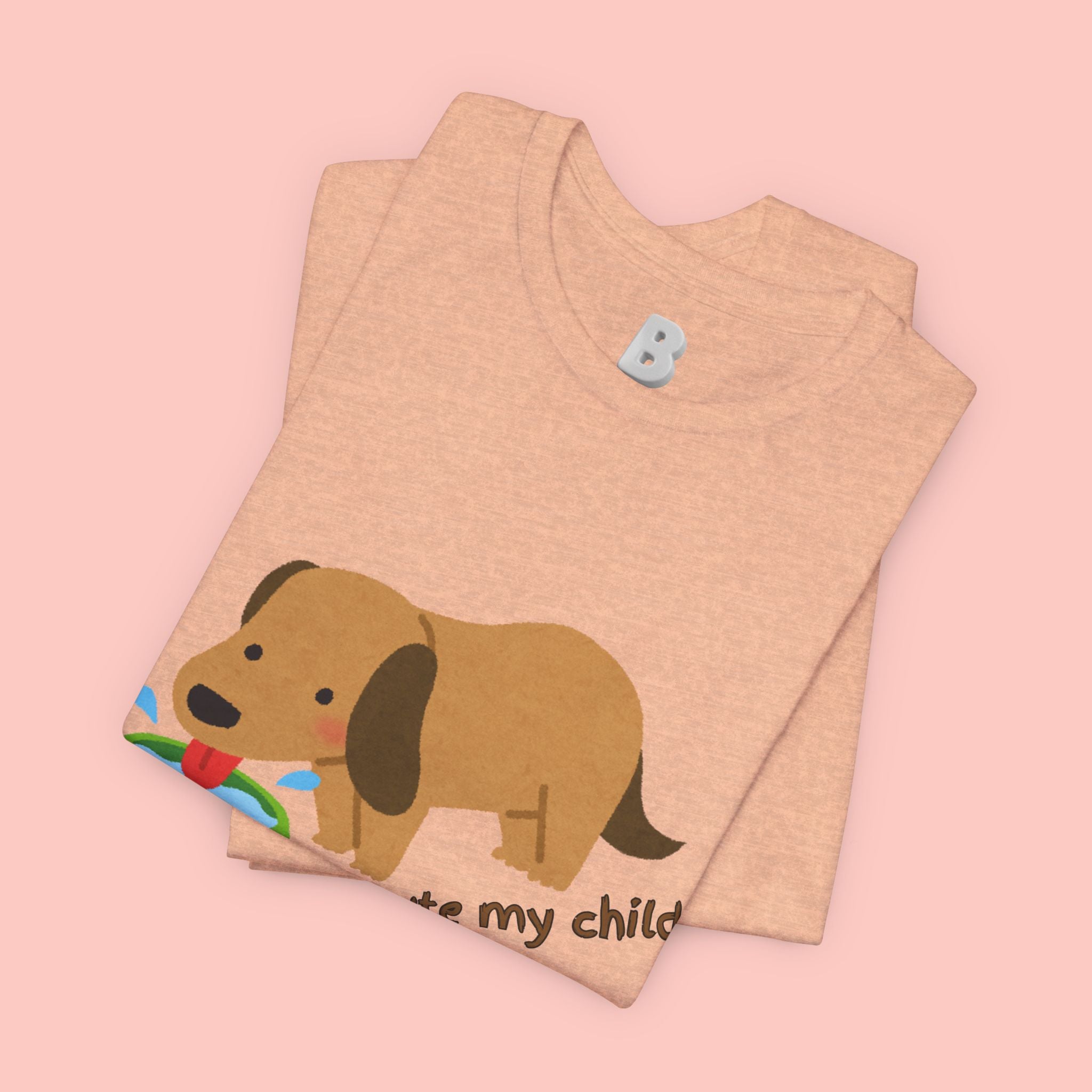 Dog T-Shirt — Cute Dachshund "how cute my child" Graphic Tee