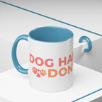 Accent Coffee Mug - "Growing Hair I Don't Care" Floral Script Coffee Mug
