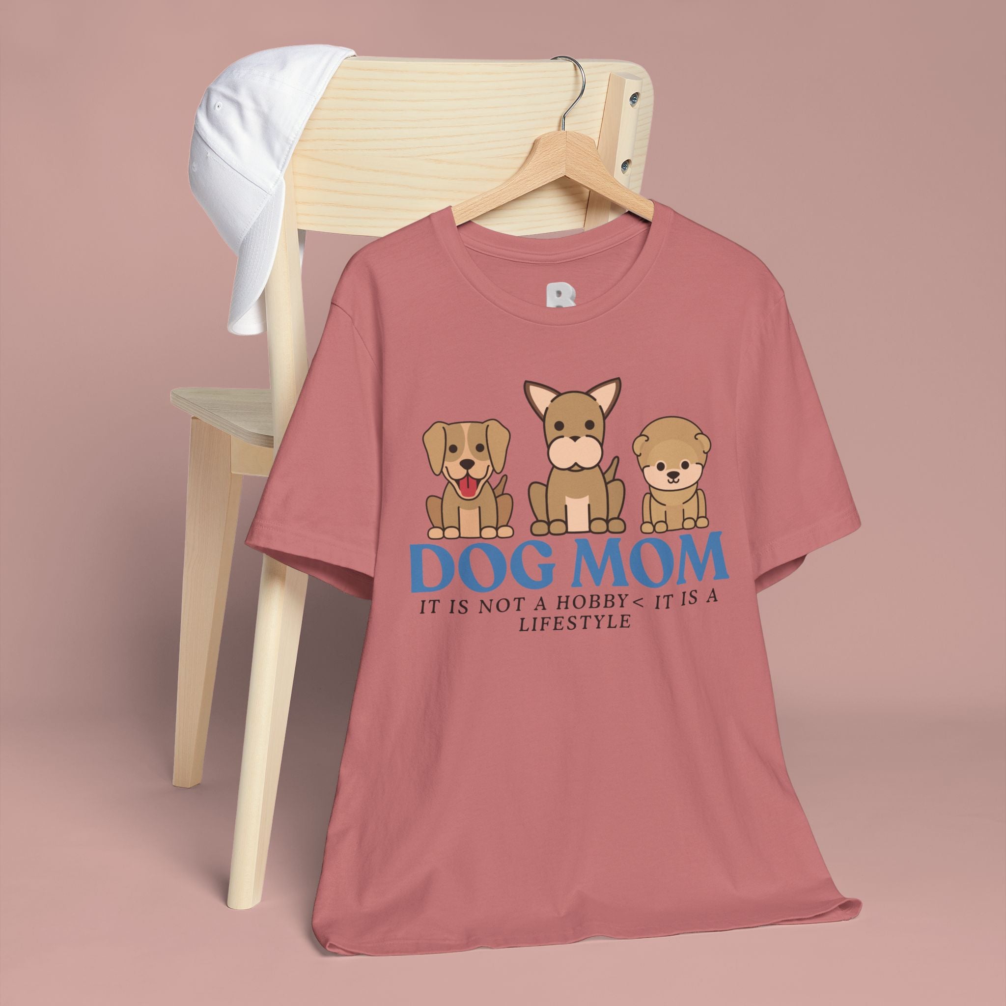 Dog Mom Tee — "Dog Mom: It Is Not A Hobby, It Is A Lifestyle" Cute Puppy Graphic T‑Shirt