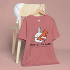 Marry the Man Dog Lover T-Shirt — Cute Couple & Pet Graphic Tee