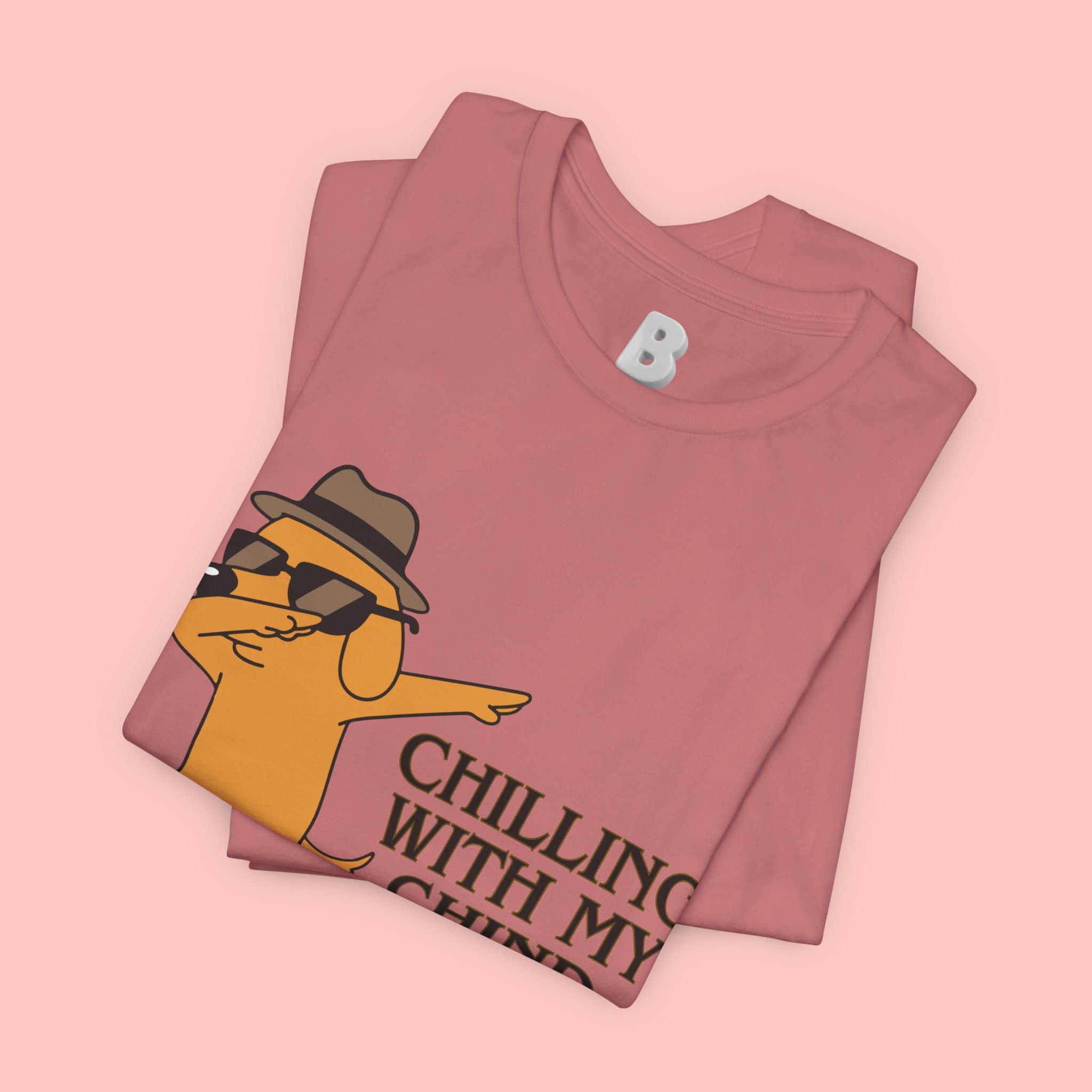 Chilling With My Chind T-Shirt — Funny Dabbing Cat Graphic Tee