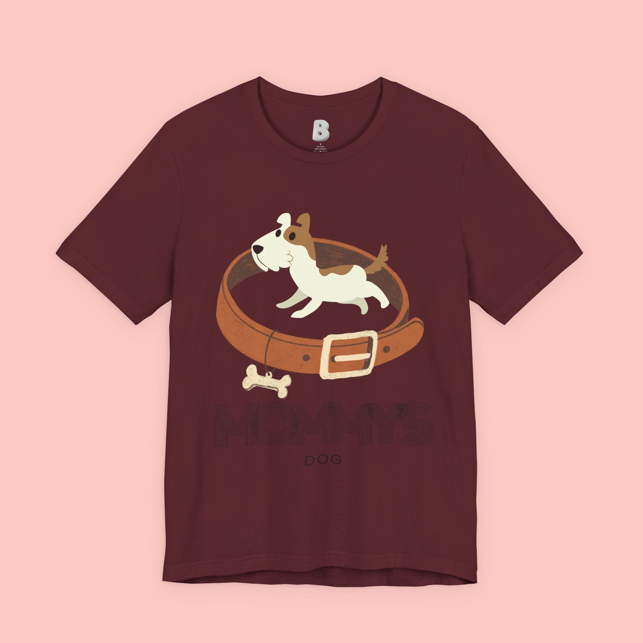 Mommy's Dog T-Shirt – Cute Puppy & Collar Graphic Tee for Dog Moms