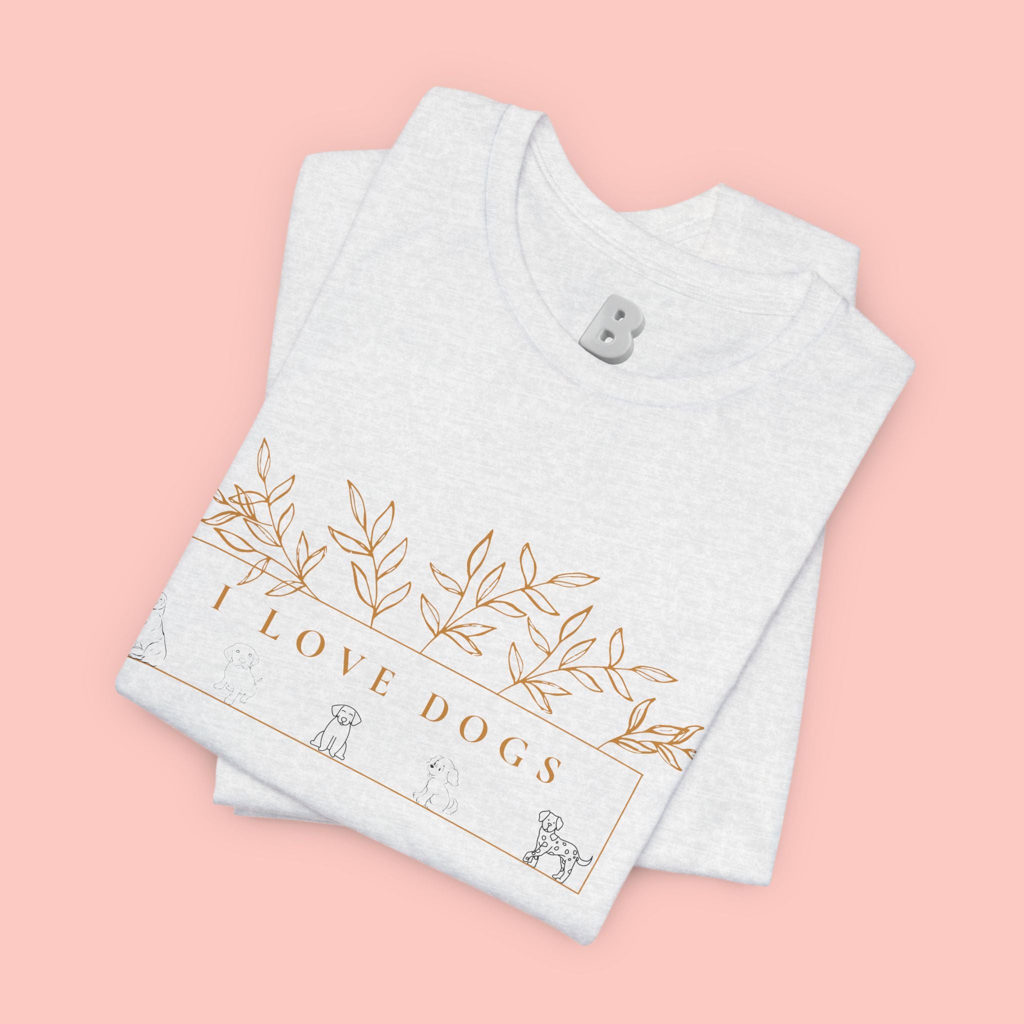 Love Dogs Floral Tee — I Love Dogs Graphic T-Shirt