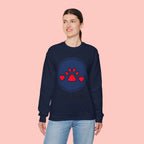 Dog Mama Crewneck Sweatshirt — Cute Paw Print Graphic for Dog Lovers