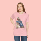 Cuddles Over Everything Tee — Boy Hugging Dog Animal Lover T-Shirt
