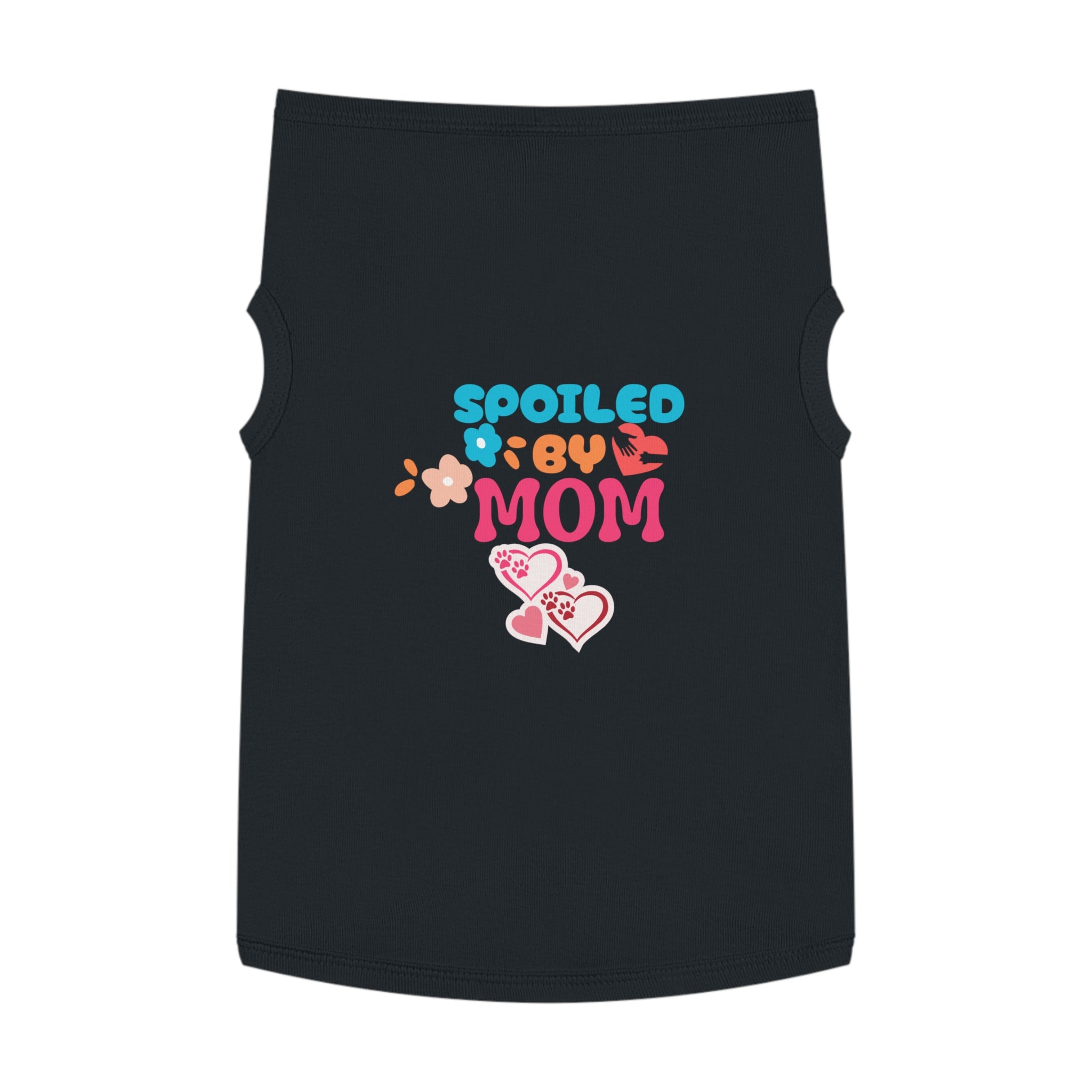 Pet Tank - "Spoiled by Mom" Cute Floral Dog & Cat Tank Top