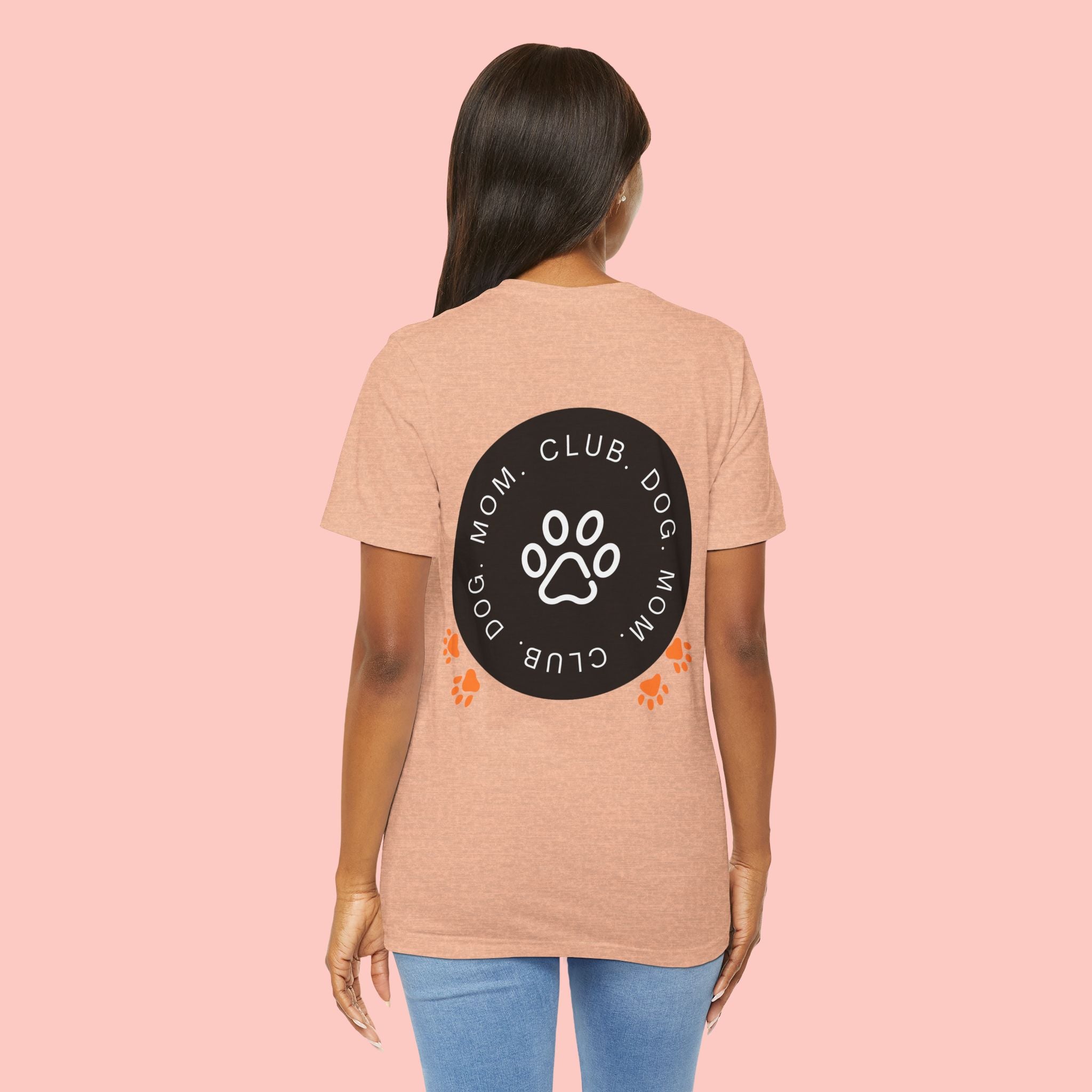 Dog Mom Club T-Shirt — Paw Print Graphic Tee for Pet Lovers