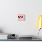 Dog Mama Pink Canvas Wall Art — Heart Pet Mom Decor