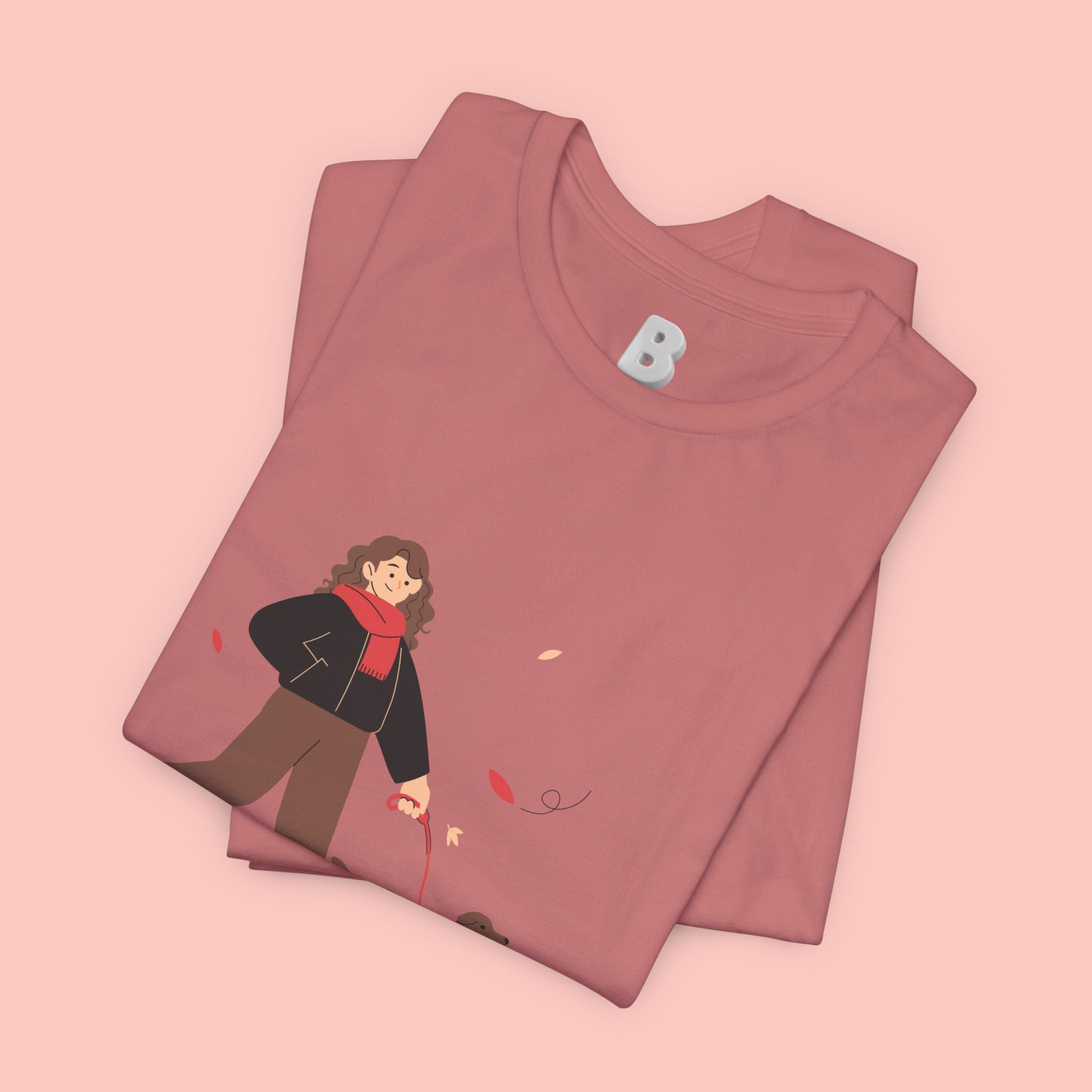 Walk With Your Dog Tee — Cute Dog Walking Graphic T-Shirt