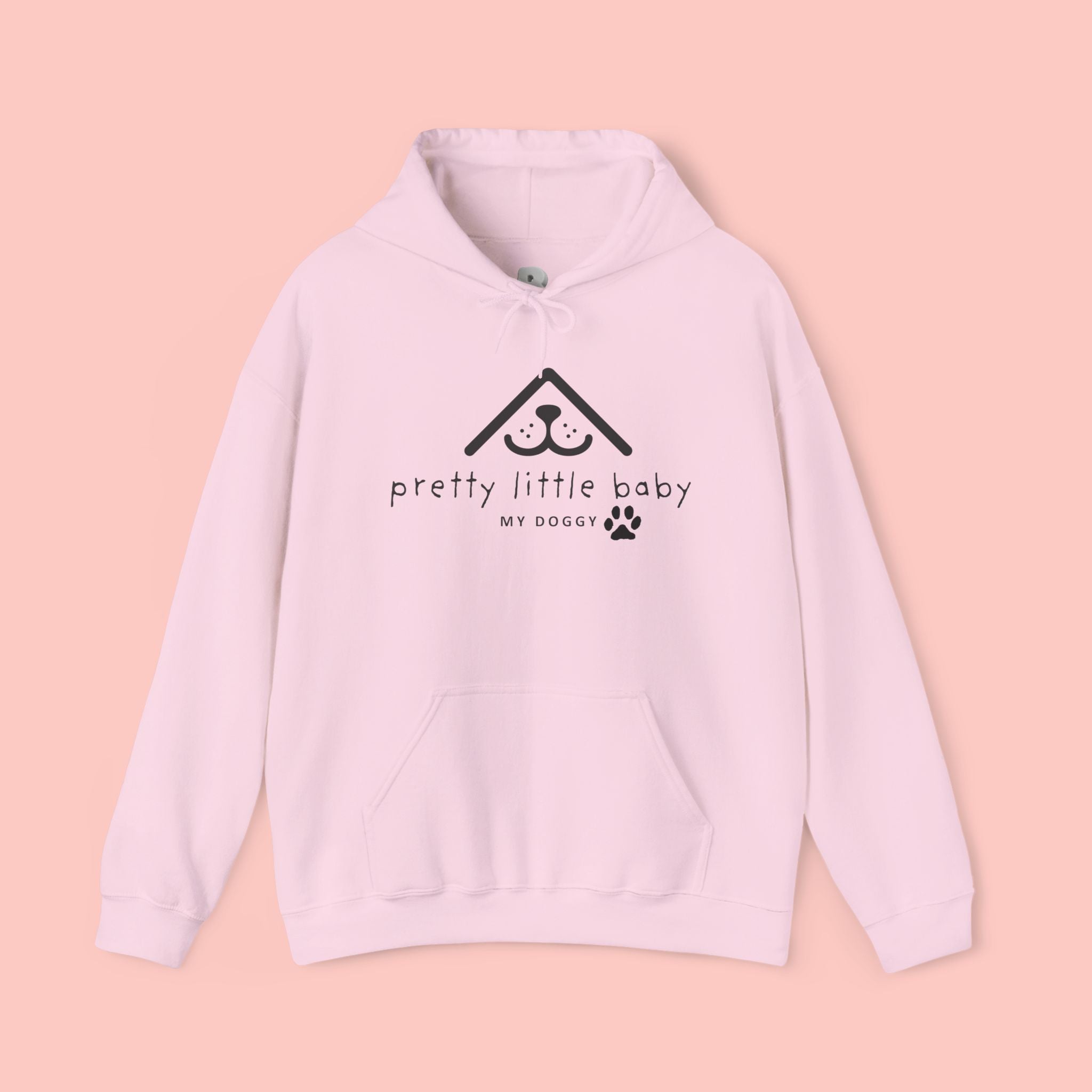 Pretty Little Baby Dog Hoodie – Cute Minimalist Paw Print Sweatshirt