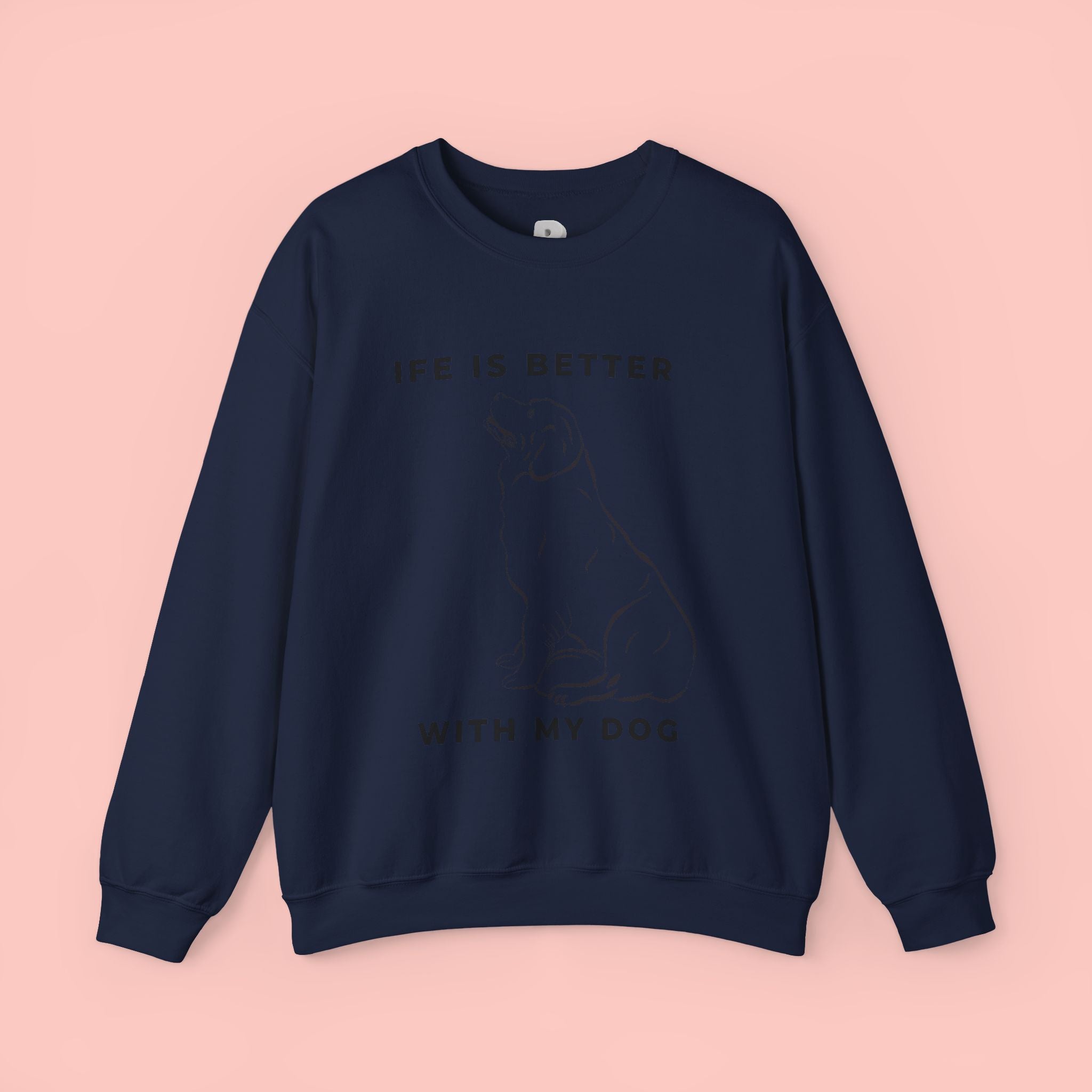 Dog Mom Sweatshirt – 'Dog Mom' Polaroid Graphic Crewneck