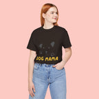 Dog Mama Graphic Tee — Cute Paw Print Dog Face T-Shirt for Dog Lovers