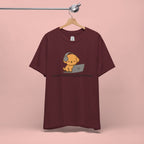 Zoom Meeting Approved Tee — Cute Puppy with Headset Laptop Graphic