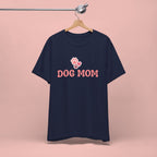 Dog Mom T-Shirt — Pink Paw Graphic Tee for Dog Lovers