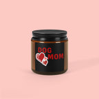 Dog Mom Soy Candle — Amber Jar Scented Candle for Pet Lovers