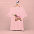Mommy’s Dachshund Tee – Cute Dog with Rose “For Mom” Shirt