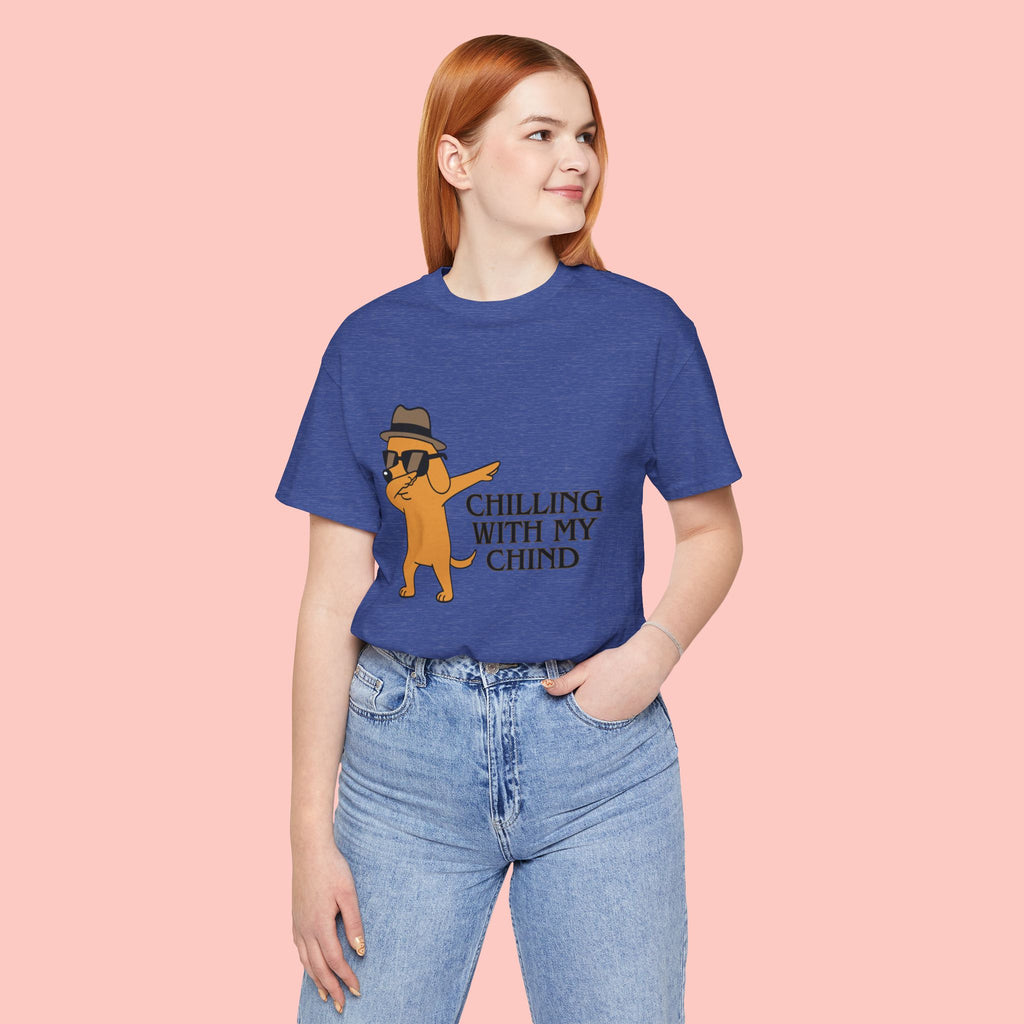 Chilling With My Chind T-Shirt — Funny Dabbing Cat Graphic Tee
