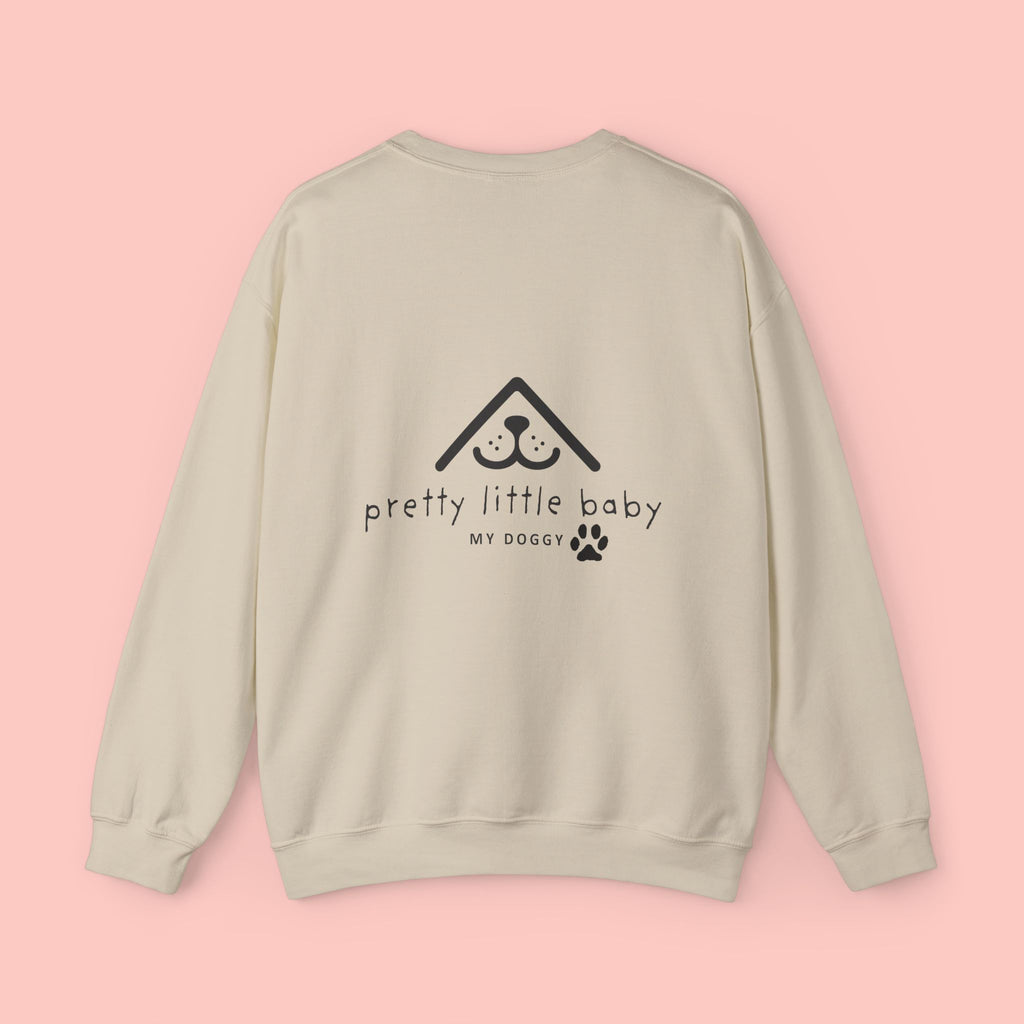 Pretty Little Baby Crewneck Sweatshirt – ‘My Doggy’ Paw Print Design
