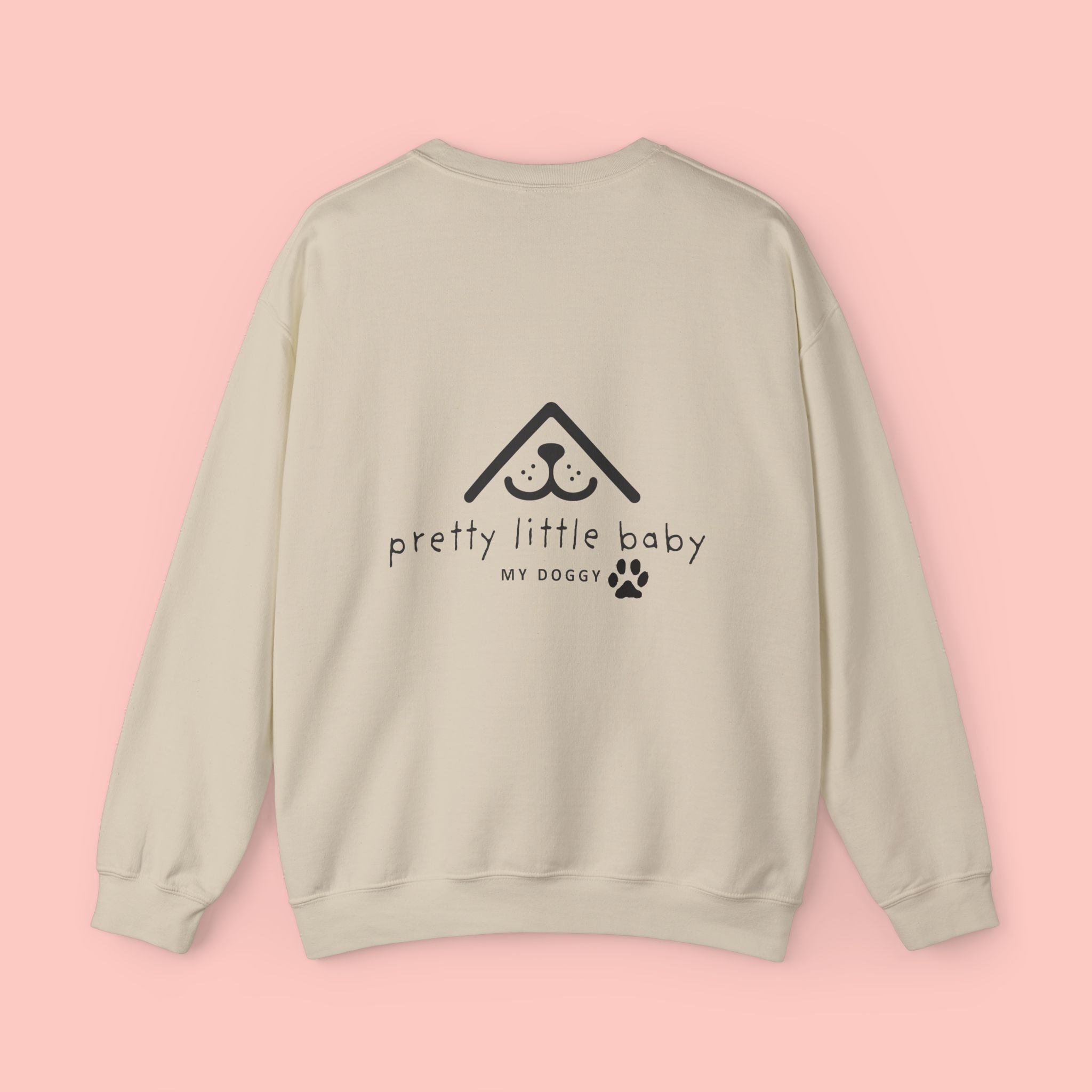 Pretty Little Baby Crewneck Sweatshirt – ‘My Doggy’ Paw Print Design