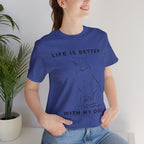 Dog Lover T-Shirt – “Life Is Better With My Dog” Graphic Tee