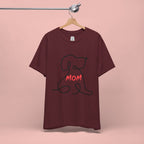 Mom Dog T-Shirt — Minimal Line Art Puppy Tee for Dog Moms, Mother's Day Gift