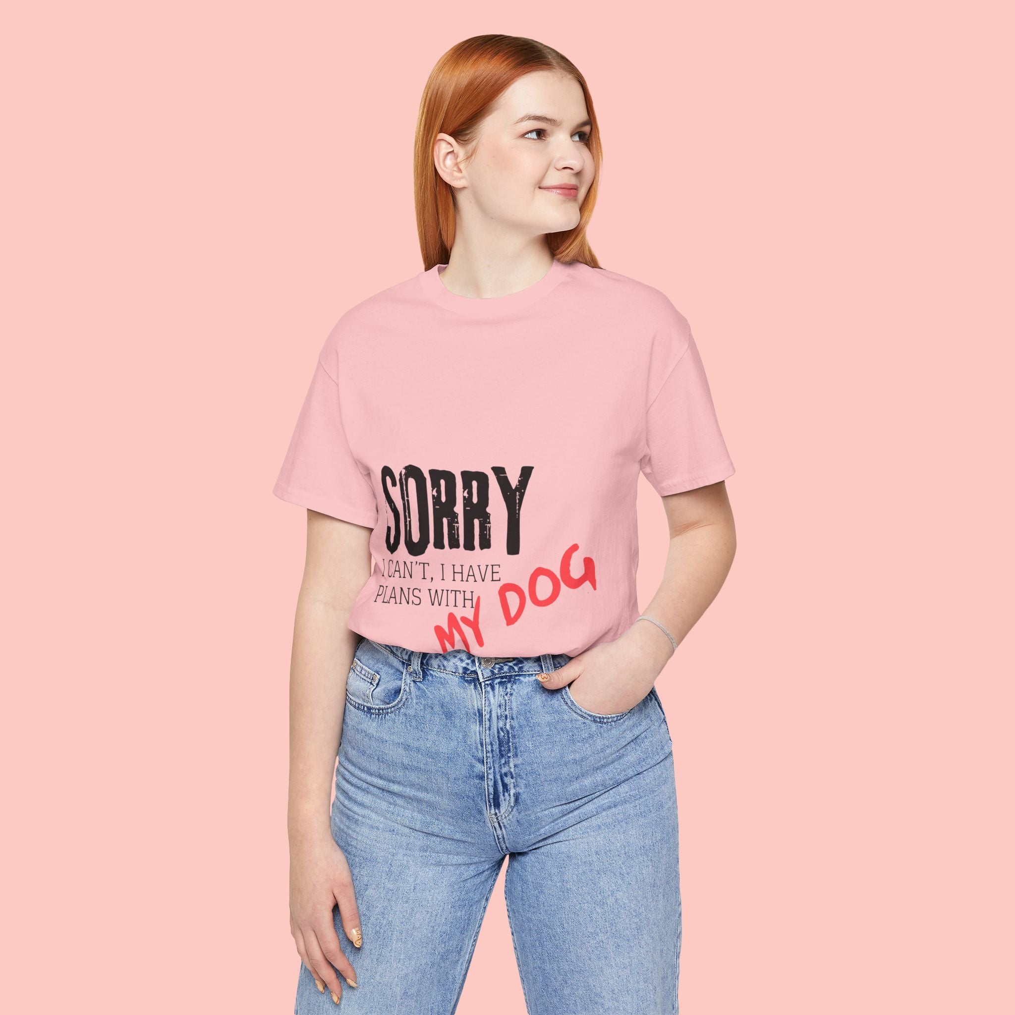 Dog Lover T-Shirt — "Sorry I Can't, I Have Plans With My Dog" Graphic Tee