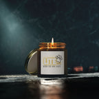 Coconut Apricot Scented Candle — "Lite Me When The Dog Farts" (4oz / 9oz)