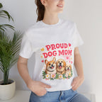 Proud Dog Mom T-Shirt — Cute Corgi & Golden Retriever Floral Tee for Pet Lovers