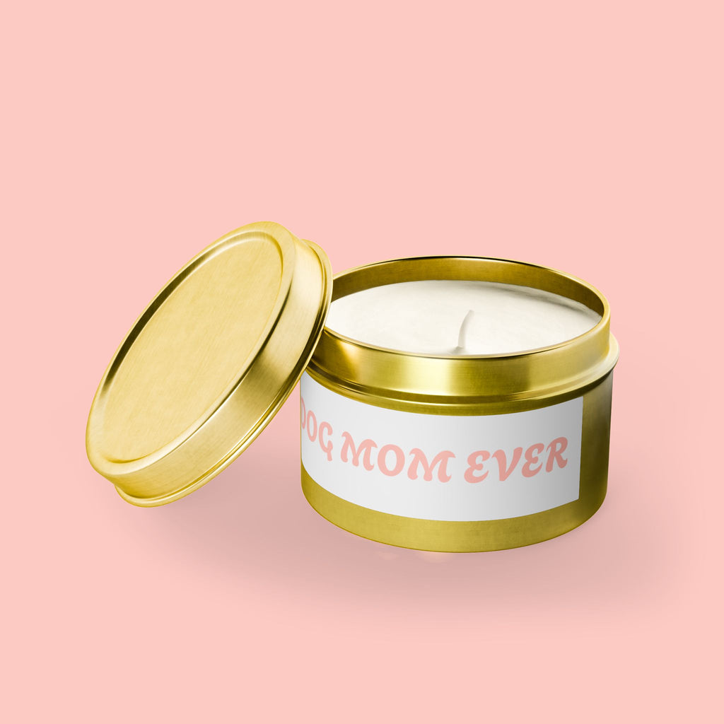 Tin Candle — "Best Dog Mom Ever" Scented Tin Candle | Gift for Dog Lovers
