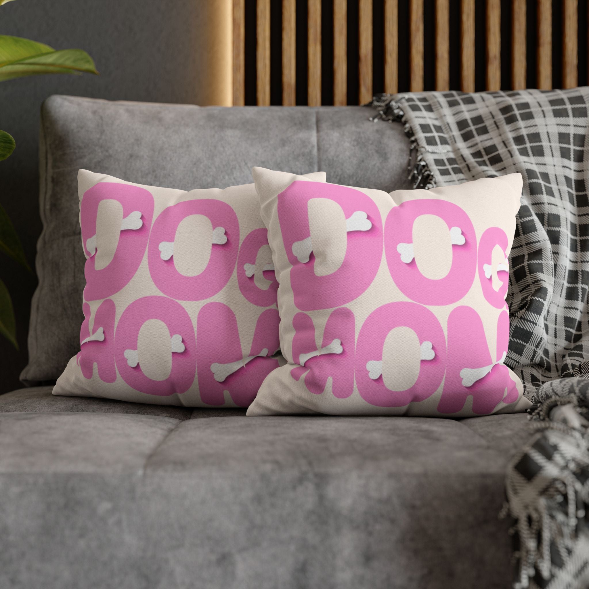Spun Polyester Square Pillowcase