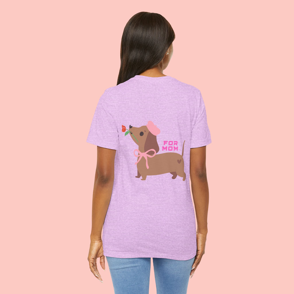 Dachshund Mother's Day Tee — 'For Mom' Cute Dog Graphic Shirt