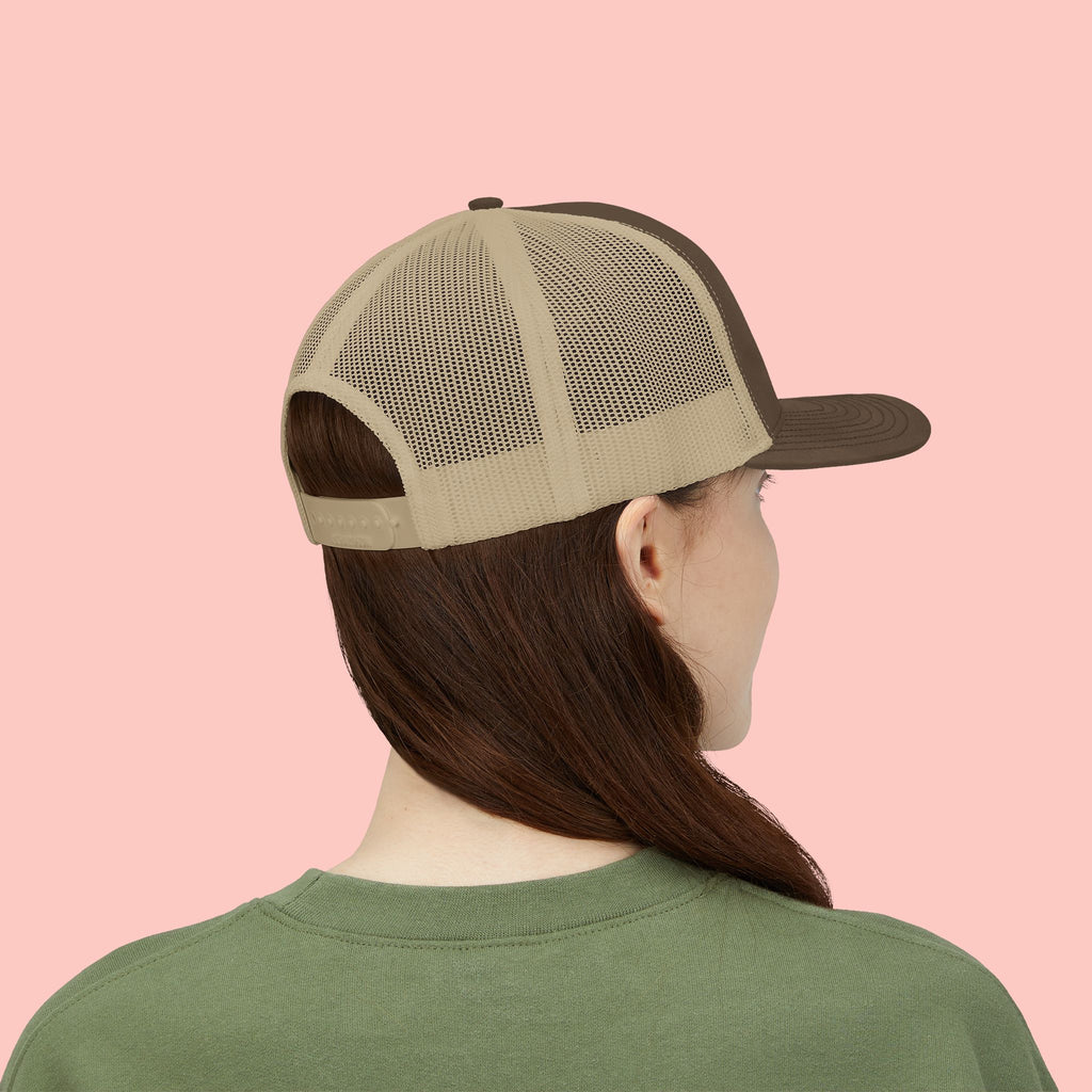 Dog Mom Trucker Cap — Rhinestone Lettering Snapback Hat