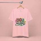 Dog Mom T-Shirt — Colorful Paw Print Graphic Tee for Pet Lovers