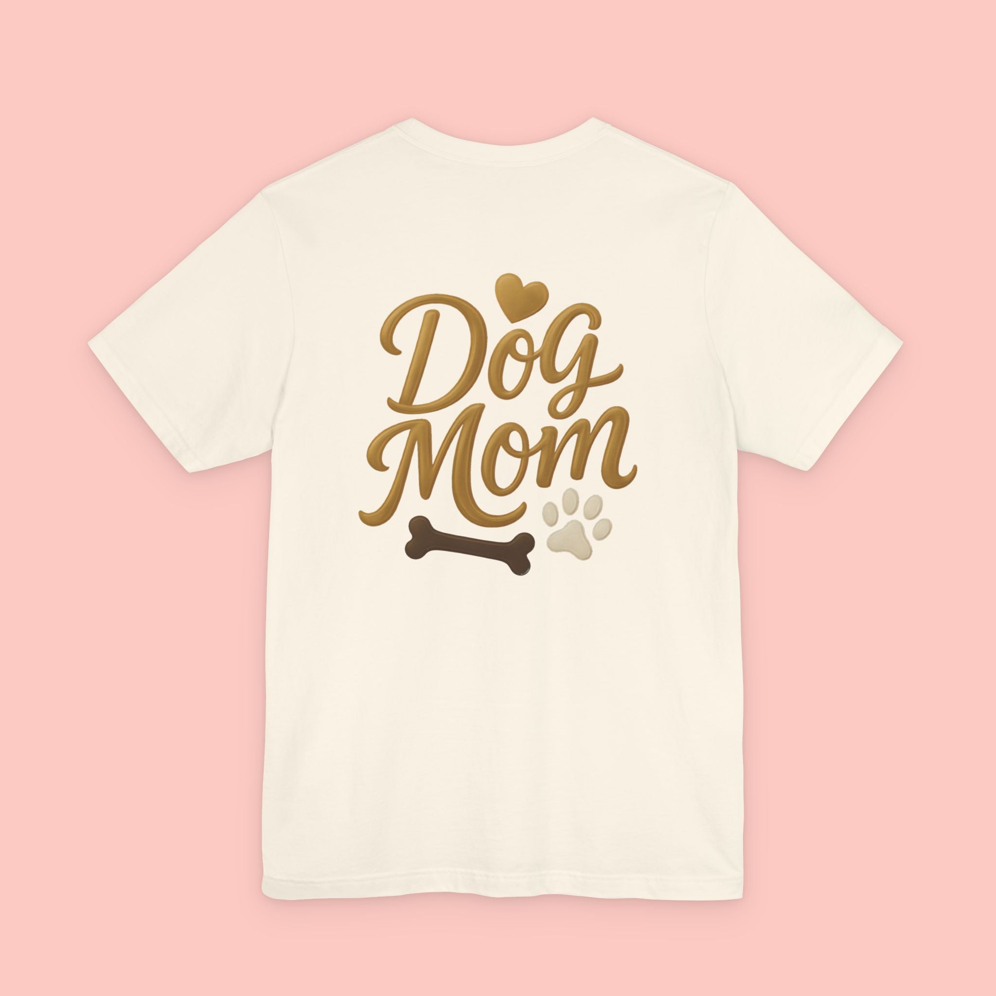 Dog Mom T-Shirt — Cute Paw & Bone Graphic Tee for Pet Lovers