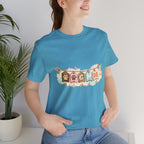 Pet Mom Banner Tee — Cute Paw Print "MOM" Graphic T-Shirt