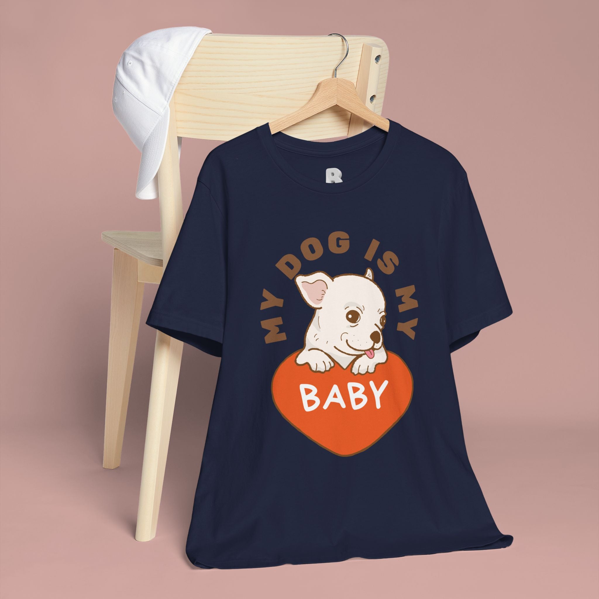 My Dog Is My Baby T-Shirt — Cute Puppy Heart Tee for Dog Lovers