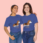 Dog Mom T‑Shirt — Cute Basset Hound I Love My Dog Mom Tee