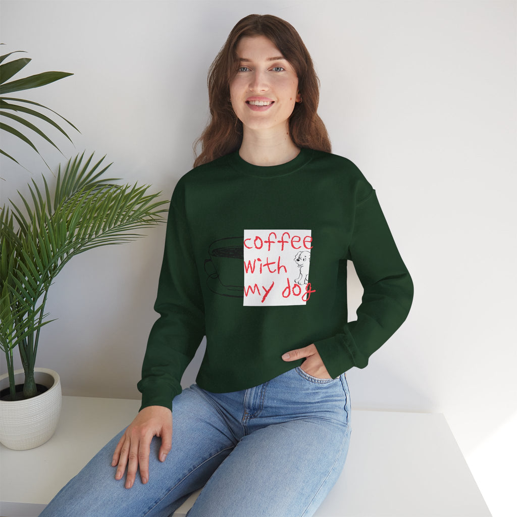 Coffee With My Dog Crewneck Sweatshirt