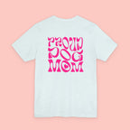 Proud Dog Mom T-Shirt — Retro Pink Graphic Tee for Pet Lovers