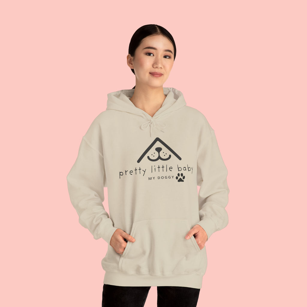 Pretty Little Baby Dog Hoodie – Cute Minimalist Paw Print Sweatshirt