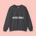 My Dog > People Sweatshirt – Cute Paw Print Crewneck for Dog Lovers
