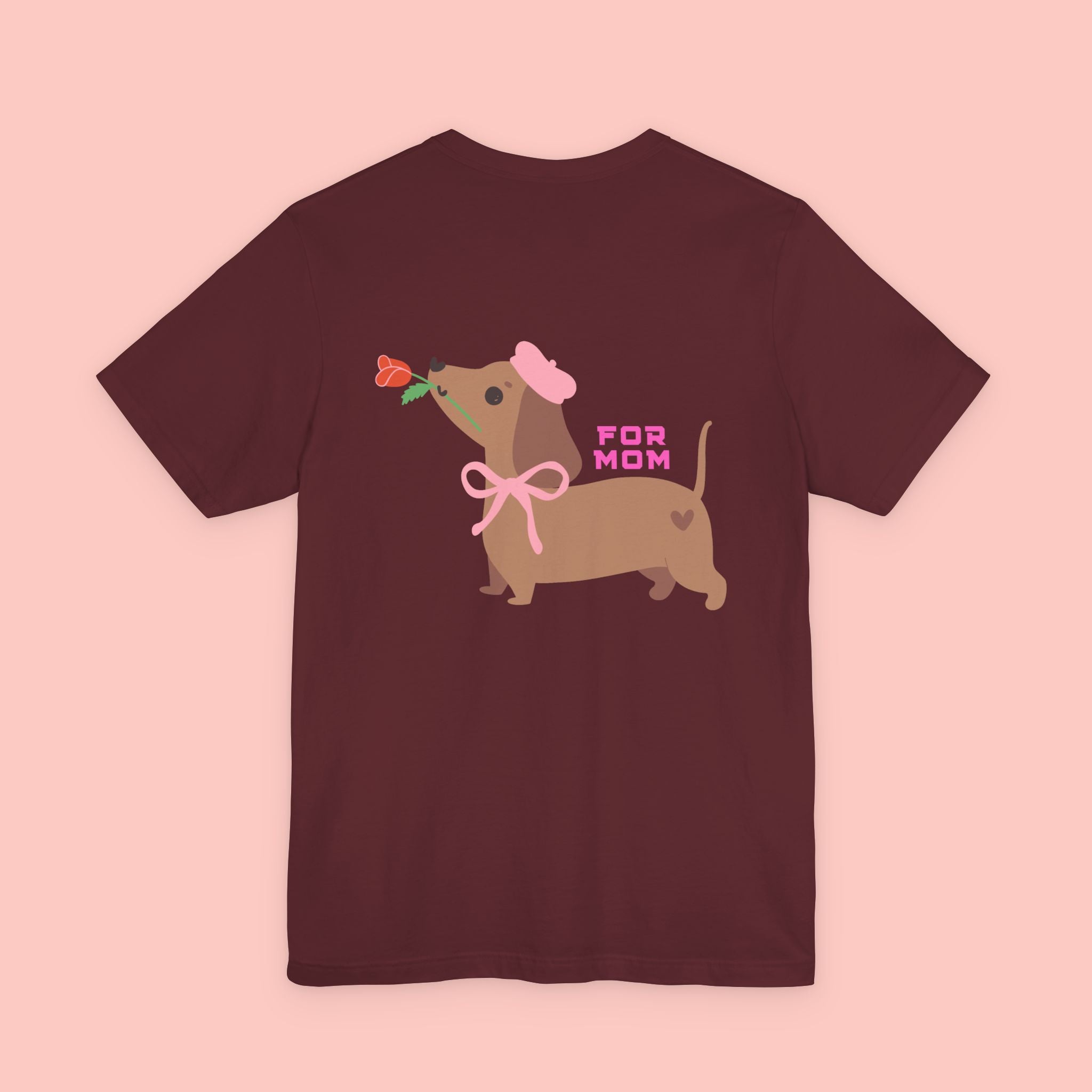 Dachshund Mother's Day Tee — 'For Mom' Cute Dog Graphic Shirt