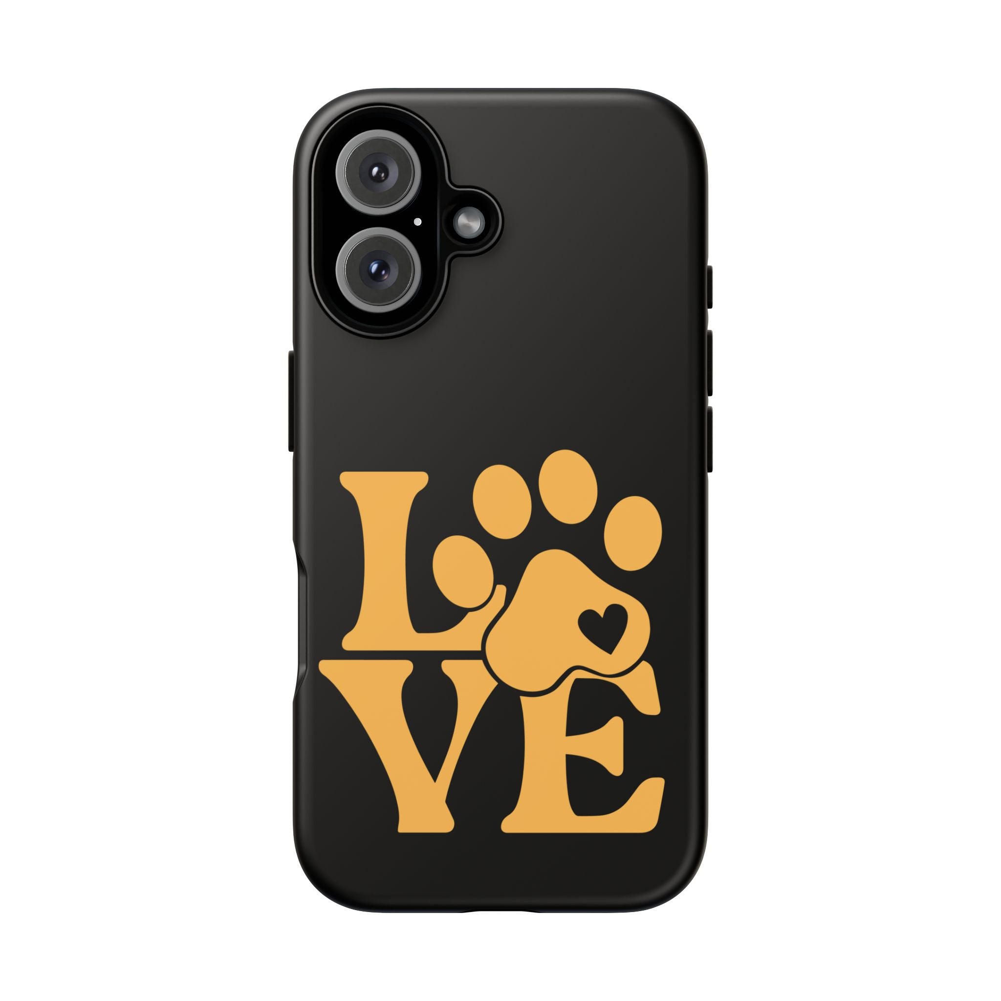 Phone Case — LOVE Paw Print Design (Pet Lover Protective Case)