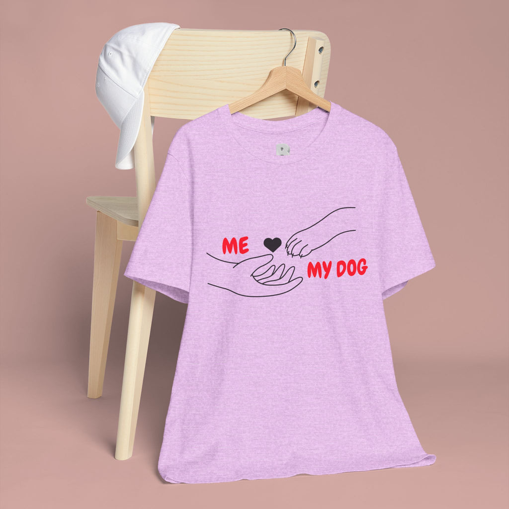 T-Shirt — "Me  My Dog" Minimalist Paw & Hand Illustration