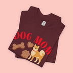 Dog Mom T-Shirt — Cute Shiba & Treats “My Dog Is My Whole World” Tee