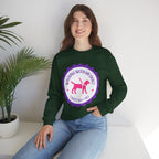 Dog Walking Sweatshirt — "Walking With My Dog Can't Say No" Graphic Crewneck