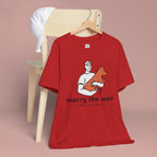Marry the Man Dog Lover T-Shirt — Cute Couple & Pet Graphic Tee