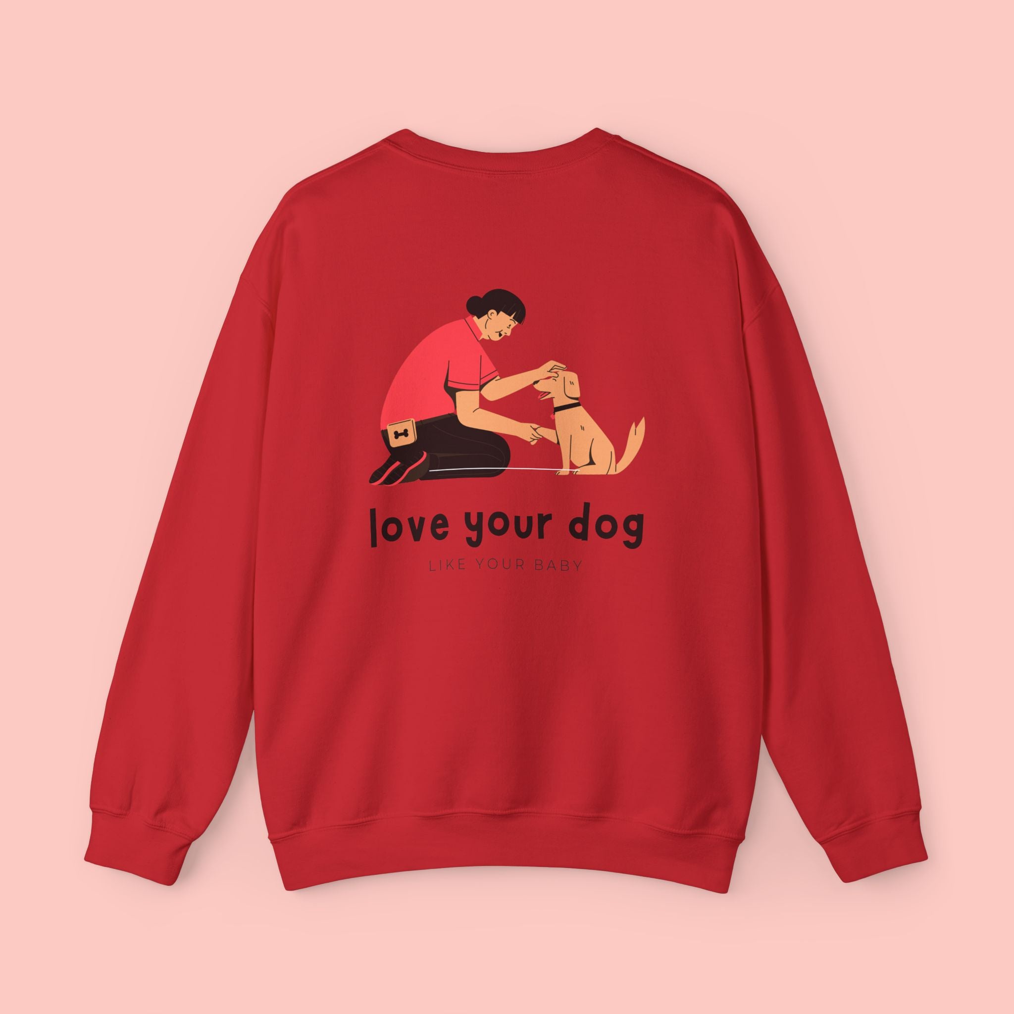 Love Your Dog Crewneck Sweatshirt — Cute Pet Lover Graphic