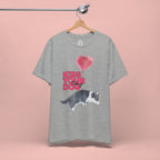 Kiss Your Dog T-Shirt — Cute Corgi with Heart Balloon Pet Lover Tee